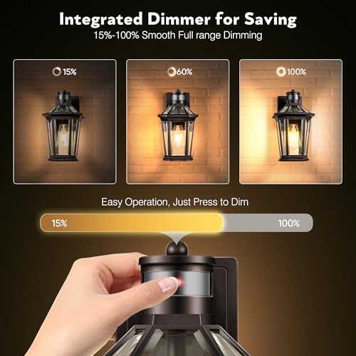 Motion Sensor Outdoor Lights (Oil-Rubbed Bronze / Standard 2-Pack)