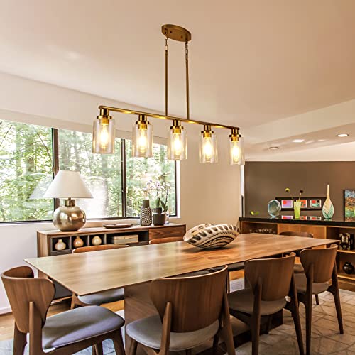Kitchen Island Lighting (5-Light / Gold)