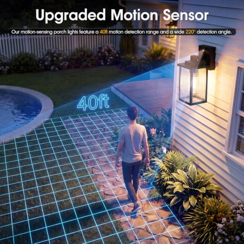 2 Pack Motion Sensor Wall Light (Oil-Rubbed Bronze / 10.6''-2 Pack)