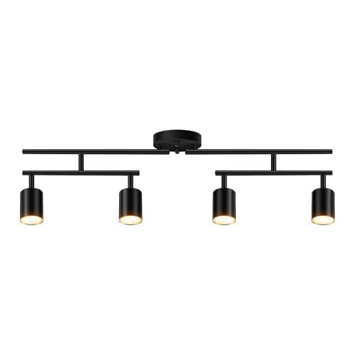 Black Track Lighting Kit (Black / 30" 4 Light Track Light)