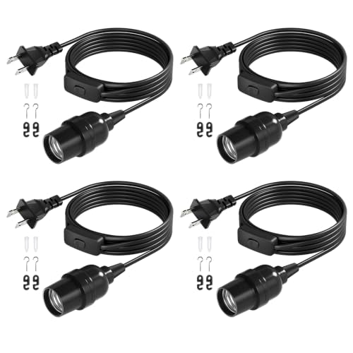 Pendant Light Cord (6.6ft - Black)