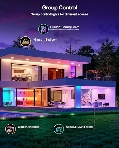 Smart Recessed Lighting 6 Inch (White - 6 Pack / 6 Inch)