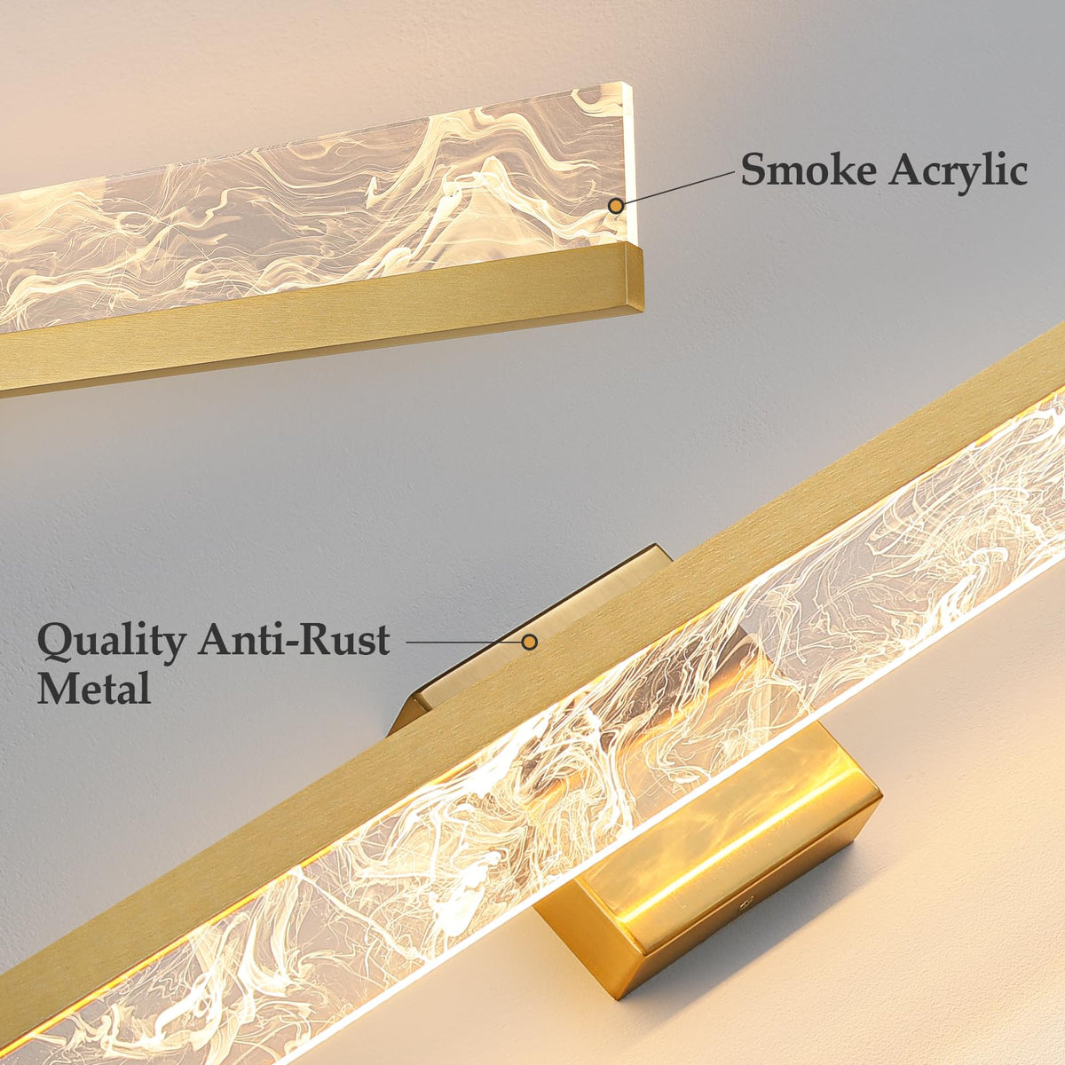 Gold Vanity Light (Gold / 24inch)