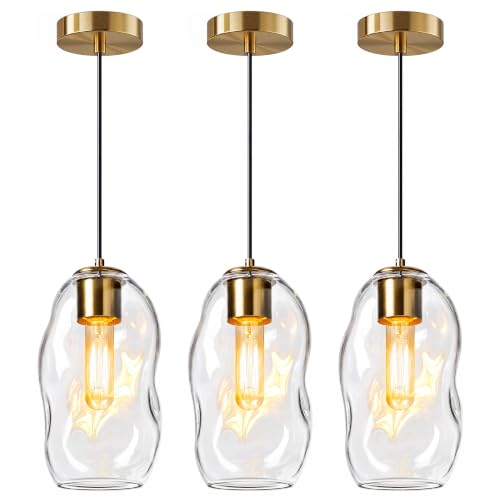 Pendant Lights Kitchen Island (Gold-11.4"H / 3 Pack)