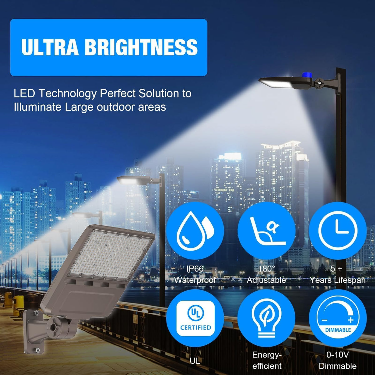 LED Parking Lot Light (400-B-6PACK)