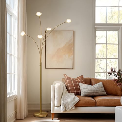 Orion Arc Floor Lamp for Living Room (Gold)