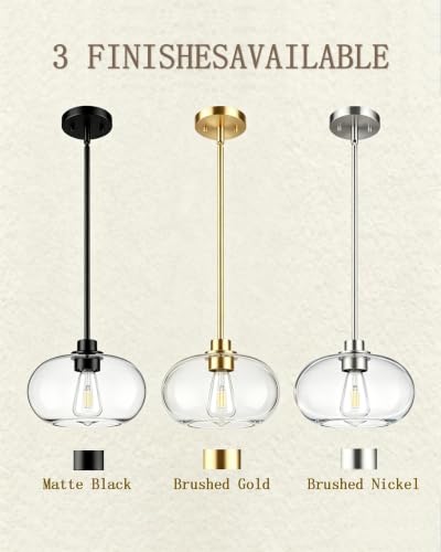 10 Inch Brushed Nickel Island Pendant Light for Kitchen (Brushed Nickel)