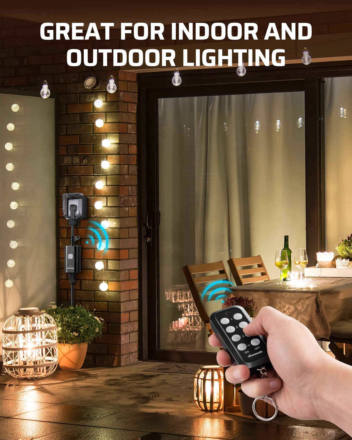Outdoor Remote Control Outlet Halloween
