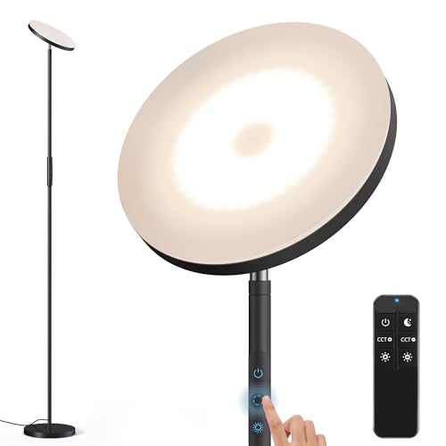 Torchiere Floor Lamp (Black)