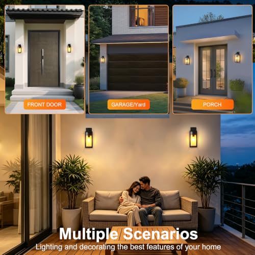 15 Inch Motion Sensor Dawn to Dusk Outdoor Sensor Light Fixture Waterproof Porch Lights Anti (15 Inch)