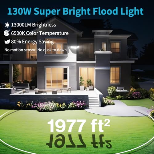 130W Flood Light Outdoor (White)