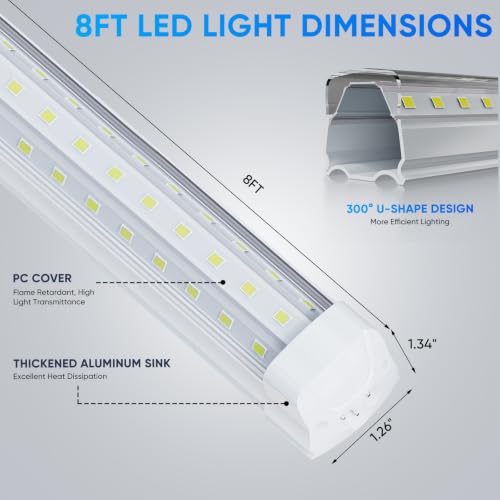 T8 LED Shop Ligh Linkable Garage Lighting