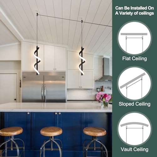 Plug in Pendant Light (Black,Dimmable)