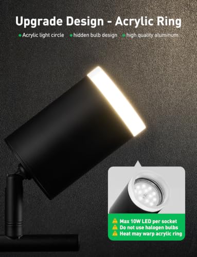 8 Light Ceiling Track Lighting Fixtures for Kitchen (Black / 8 Light (Ceiling Mount))