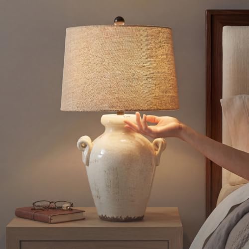 27 Inch Farmhouse Ceramic Table Lamp (Emelda)