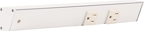 Task Lighting APT Angled Power Strip 12 inch Left (12 inch Left / White)