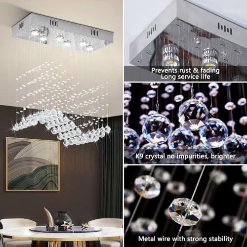 Modern Rain Drop Chandeliers for Kitchen Island Cafes Office