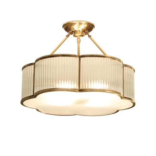 Brass Flower Shaped Ceiling Light