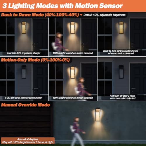 LED Motion Sensor Dusk to Dawn Outdoor Lighting