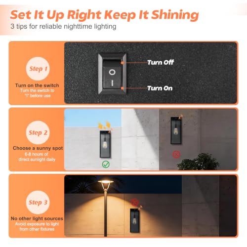 Solar Wall Sconce with Motion Sensor (12in)