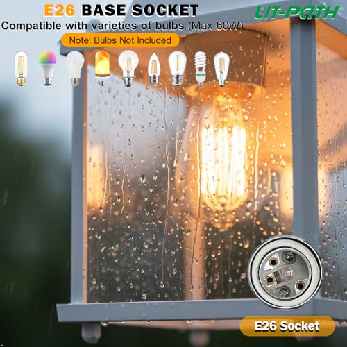 Outdoor Wall Light Fixture (White / 1-Pack D2D)