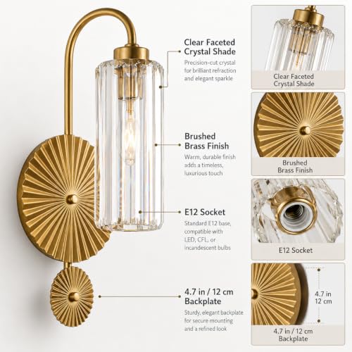 Modern Luxury Crystal Wall Sconce