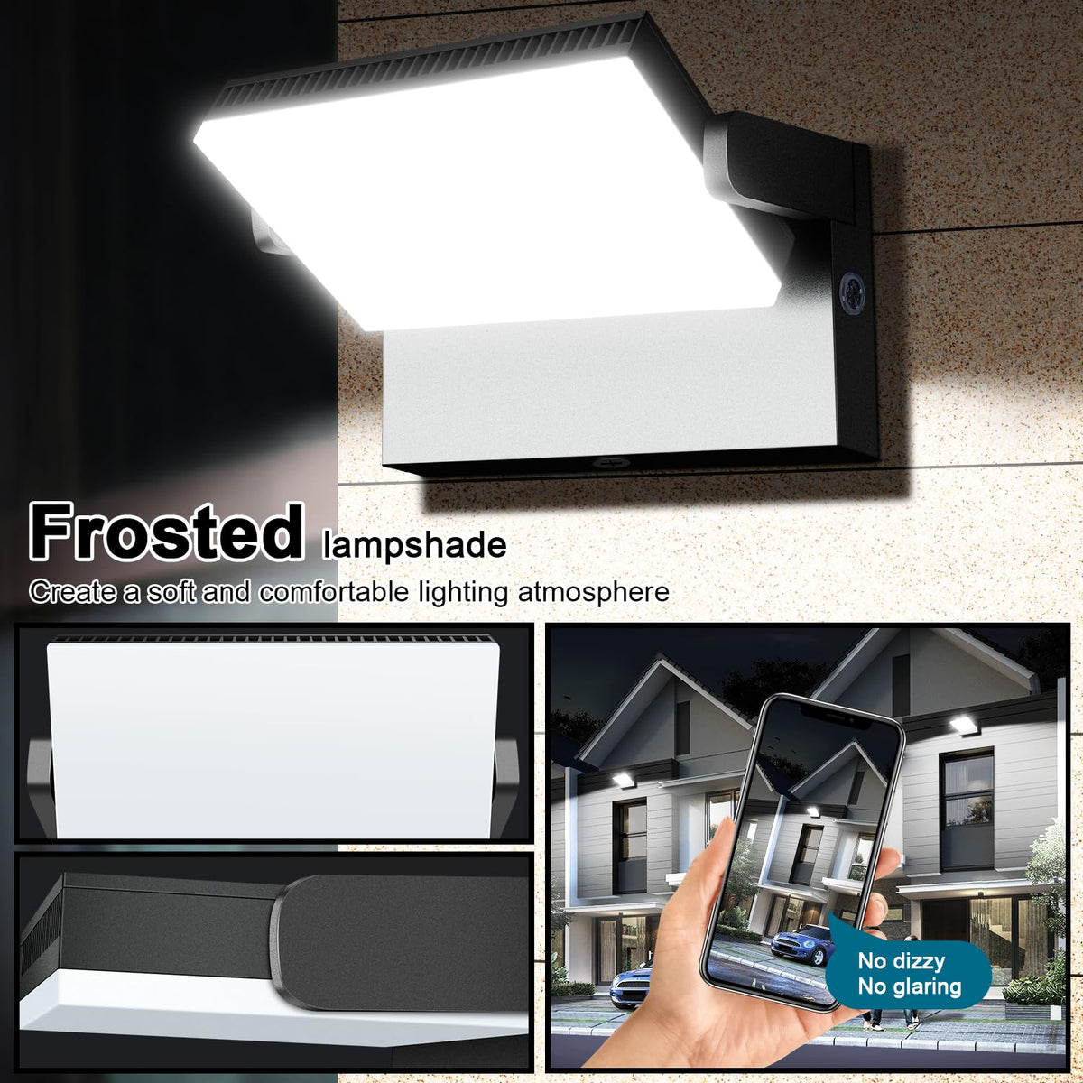 120W Modern Sleek FloodLight 18000LM (120W-5000K-4Pack-Photocell)