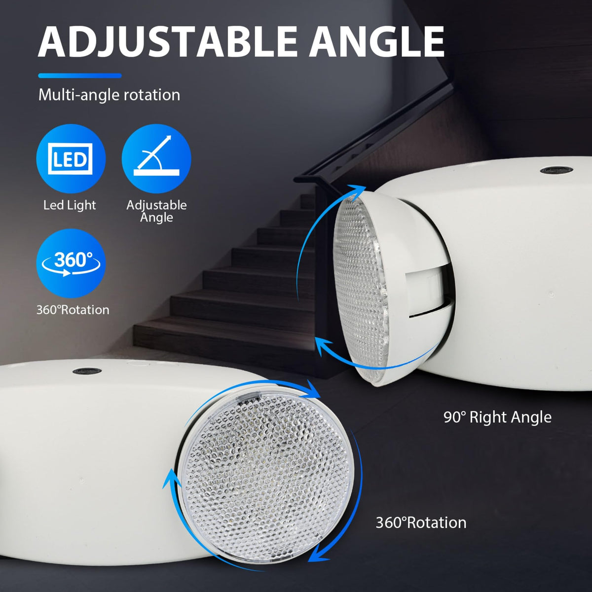 6 Pack Commercial LED Emergency Light (6 PACK)