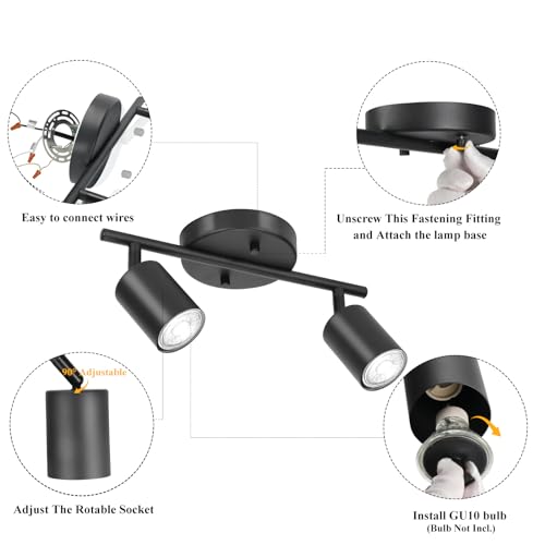 LED 2 Light Track Lighting Kit (2 Light)