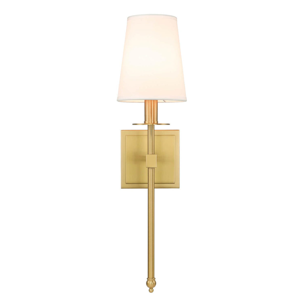 Brass Wall Sconces Set of 2 Gold Sconce Light for Living (Brass)