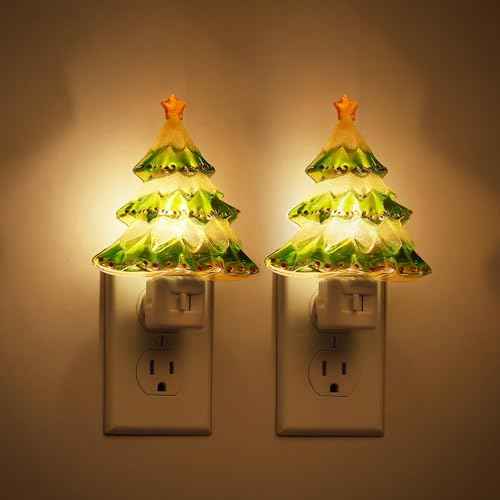 Christmas Tree Night Light (Christmas Tree-3000K / 2 Pack)
