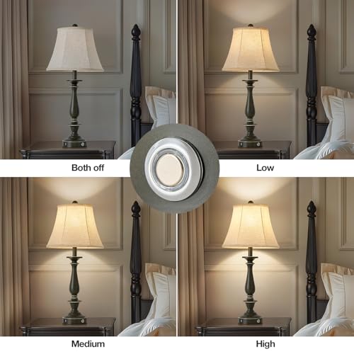 28.5'' Farmhouse Table Lamp Set of 2 (Taupe with Rubbed Edge / 28.5'')