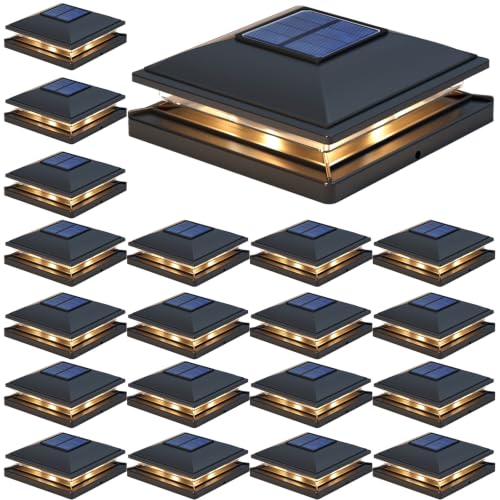 Solar Post Cap Lights (Black)