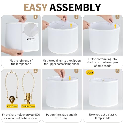 Lamp Shade 2 Pack (white)
