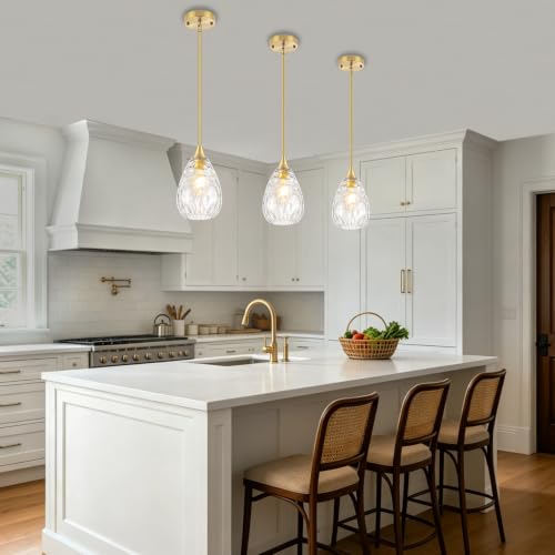 Glass Black Pendant Lights Kitchen Island
