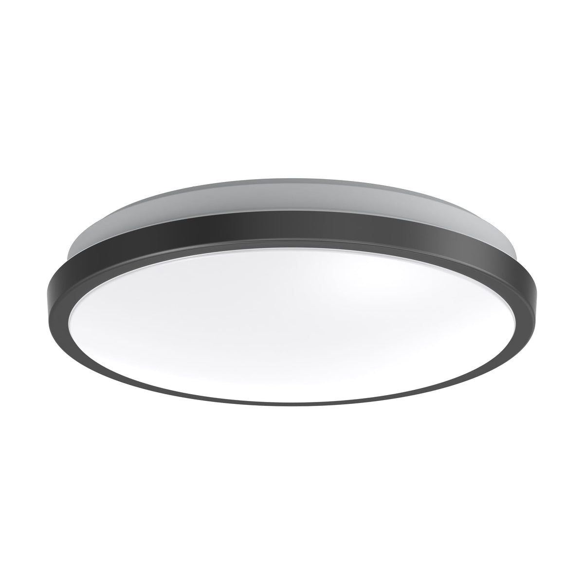 10" Matte Black LED Ceiling Light Flush Mount Lighting Fixture Dimmable Daylight for Bathroom Kitchen Laundry Room Closet (10 inches / Matte Black)