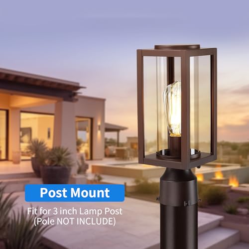 Outdoor Post Lights Lamp Post Light Fixture 2 Pack