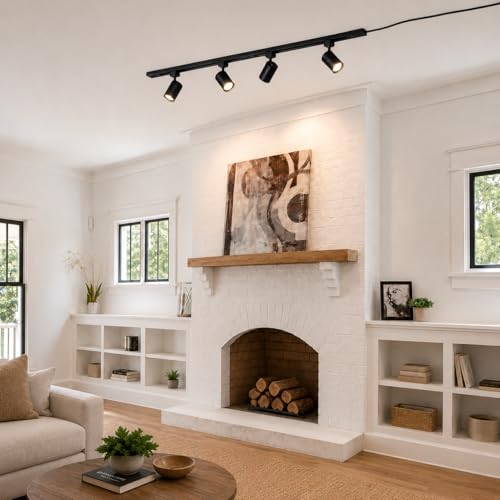 Plug in Track Lighting with Power Cord (Black)
