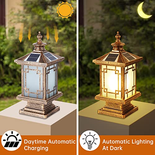 LED Solar Post Light Outdoor
