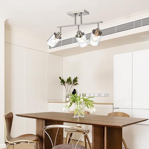 3 Light Track Lighting Kit Brushed Nickel Track Lighting Fixtures (Brushed Nickel / 3 Light)