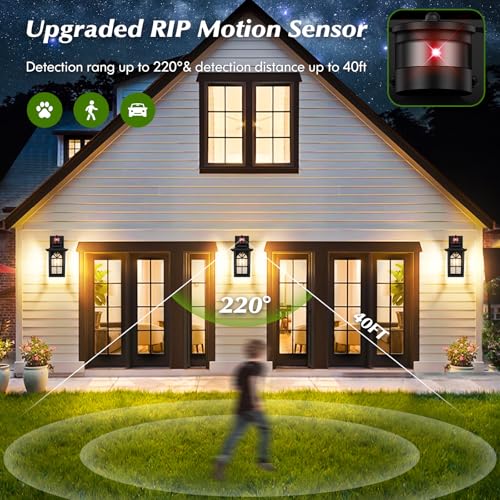 Motion Sensor Outdoor Wall Light Fixture (12.6" (1-Pack))