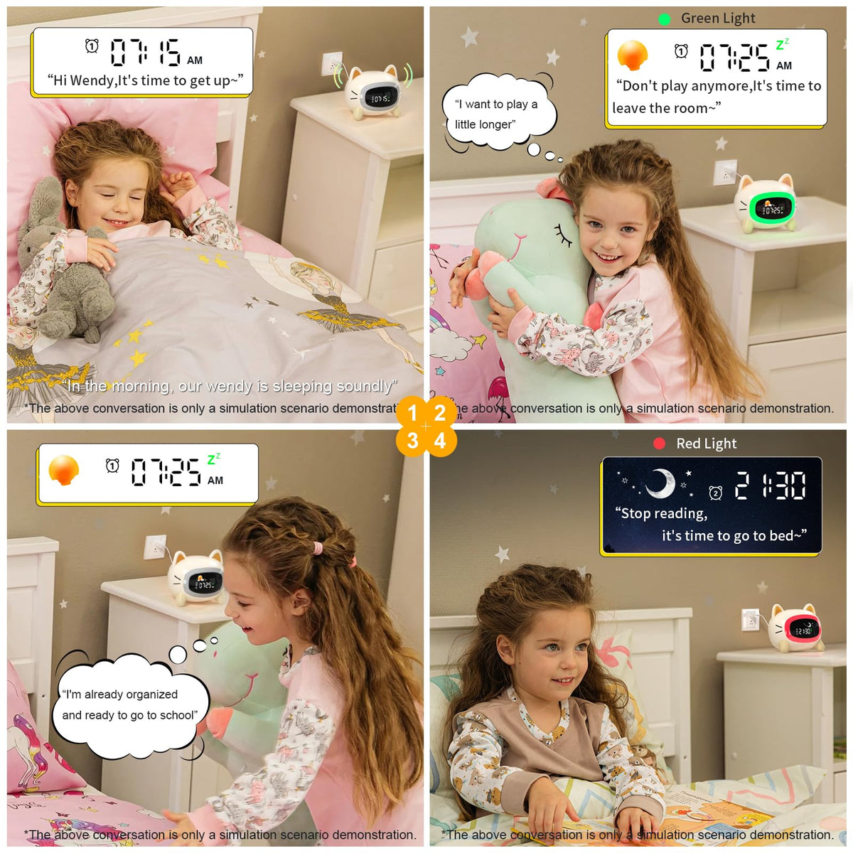 Kids Alarm Clock Ok to Wake (Cat)