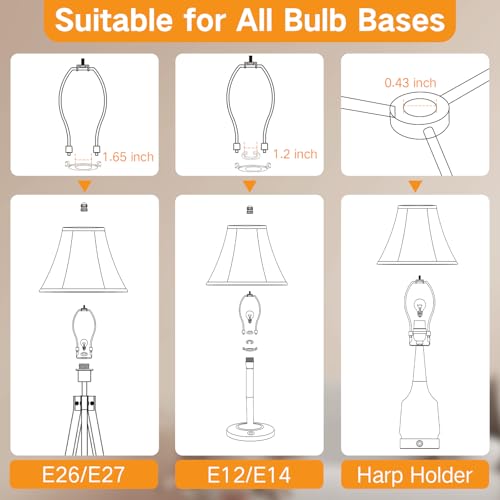 Lamp Shades Set of 2 for Table Lamps (Beige)