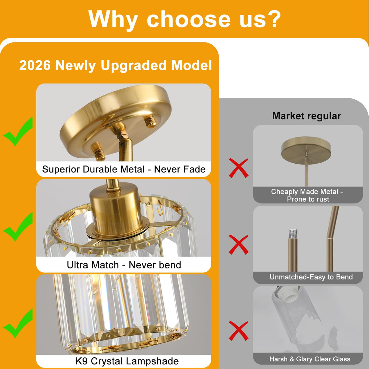 2 Pack Pendant Lights Kitchen Island (01-Brushed Gold-2 Pack (No Assembly Required))