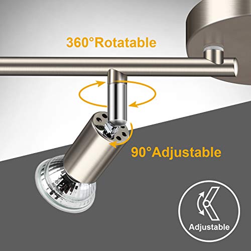 4 Light LED Track Lighting Kit (Matt Nickel / 4 Light)
