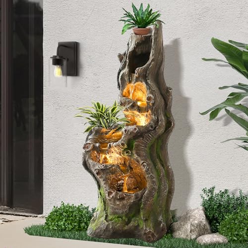 40" H Water Fountains Outdoor