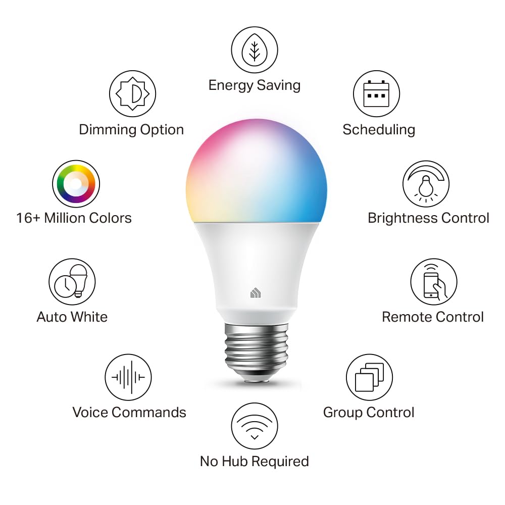 Kasa Multicolor Dimmable Wi (800 Lumens, 1-Pack)