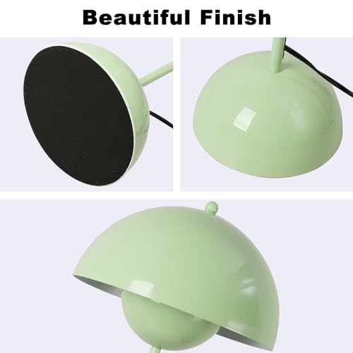 Mid Century Modern Metal Bud Floor Lamp for Home and Office (Pastel Green)