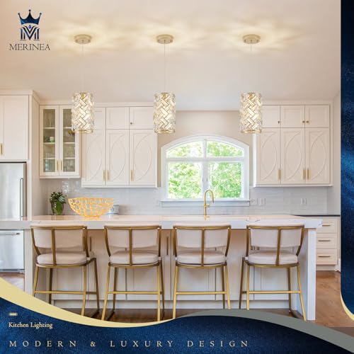 Gold Crystal Pendant Light (Round Gold)