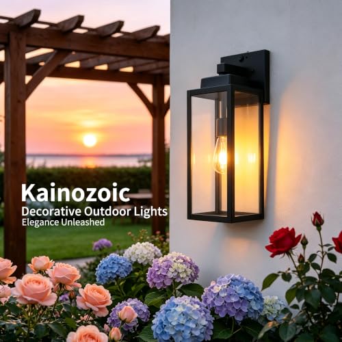 17 Inch Motion Sensor Dawn to Dusk Outdoor Sensor Light Fixture Waterproof Porch Lights Anti (17 Inch)